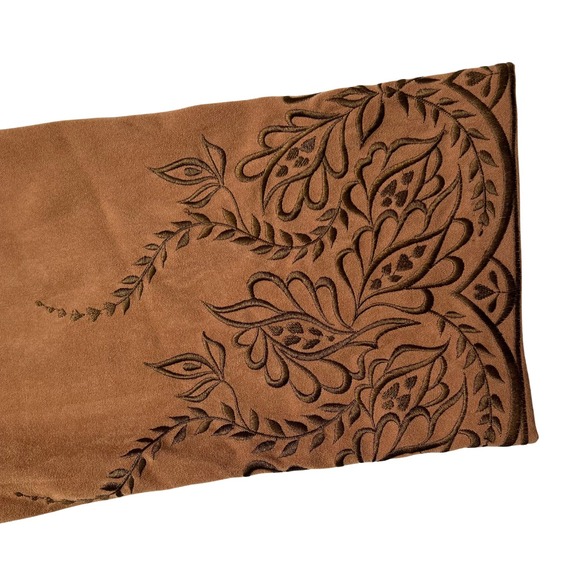 Bob Mackie Wearable Art Jacket Brown Embroidered Button Front 1X - Picture 6 of 12